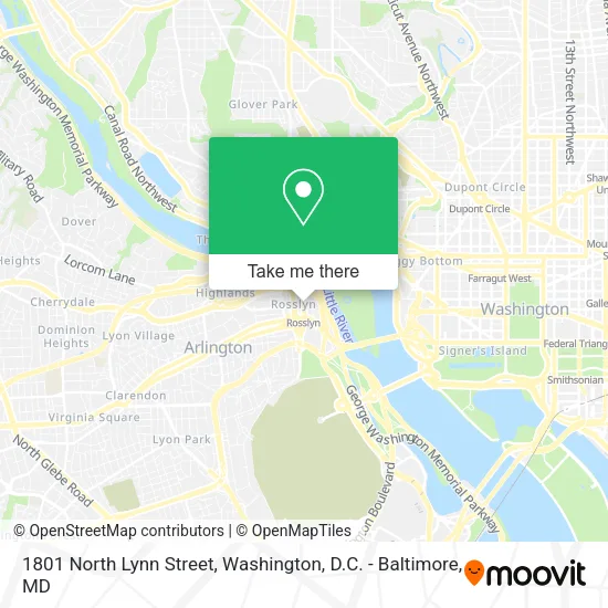 1801 North Lynn Street map