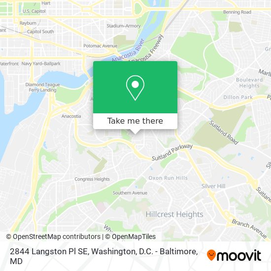 Mapa de 2844 Langston Pl SE