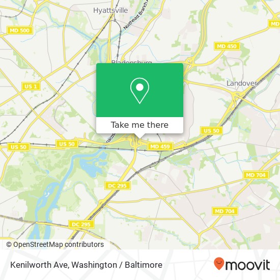 Mapa de Kenilworth Ave, Hyattsville, MD 20781