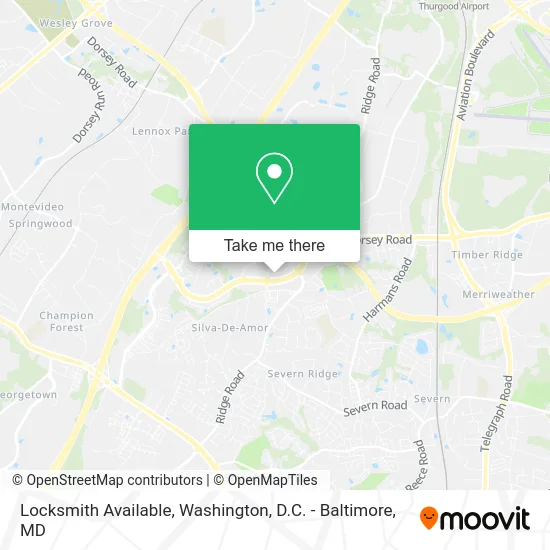 Locksmith Available map