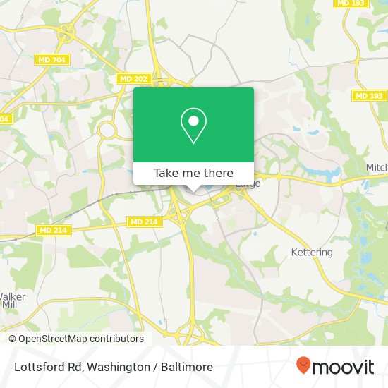 Mapa de Lottsford Rd, Upper Marlboro, MD 20774