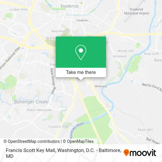 Francis Scott Key Mall map