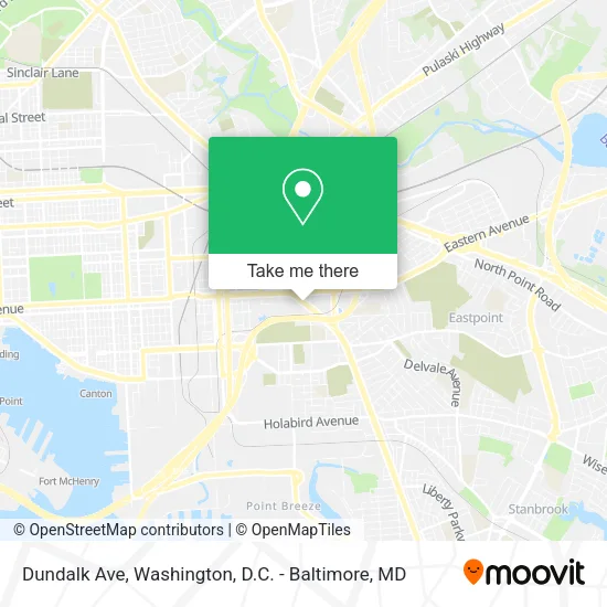 Dundalk Ave map