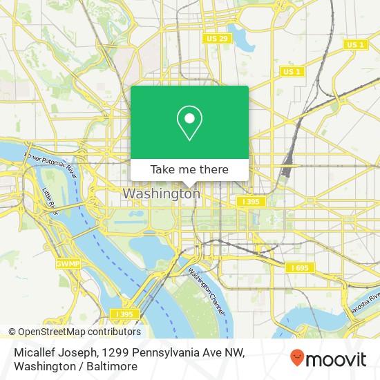 Mapa de Micallef Joseph, 1299 Pennsylvania Ave NW