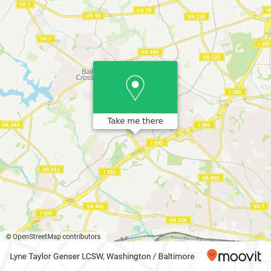 Mapa de Lyne Taylor Genser LCSW, 5021 Seminary Rd