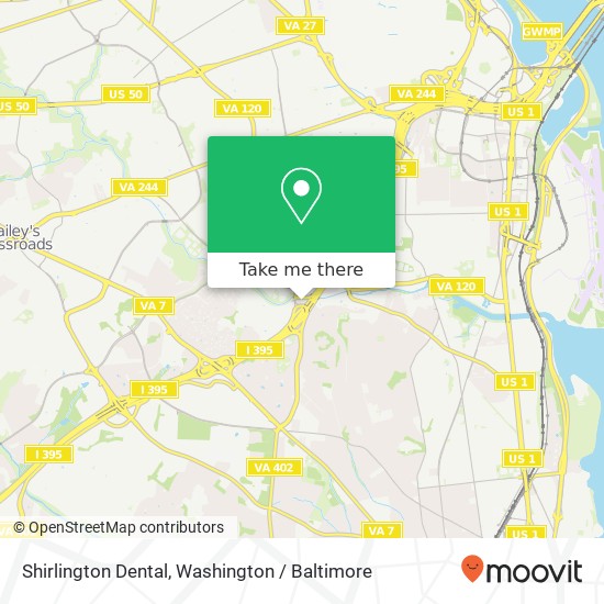 Shirlington Dental, 2800 S Shirlington Rd map