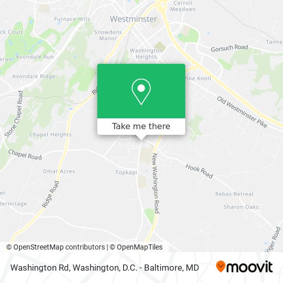 Mapa de Washington Rd