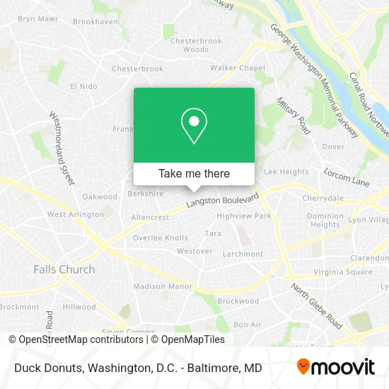 Mapa de Duck Donuts