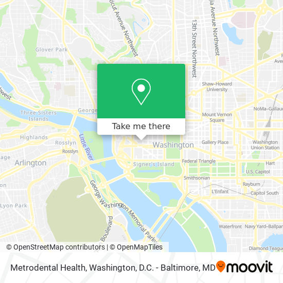 Metrodental Health map