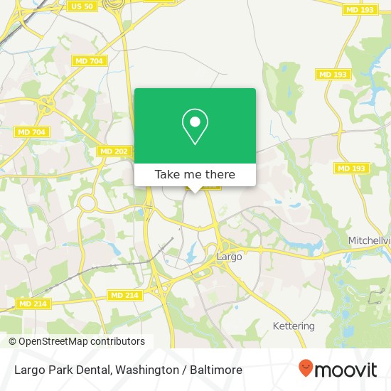Largo Park Dental, 1400 Mercantile Ln map