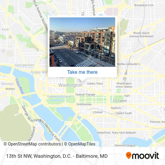 13th St NW map