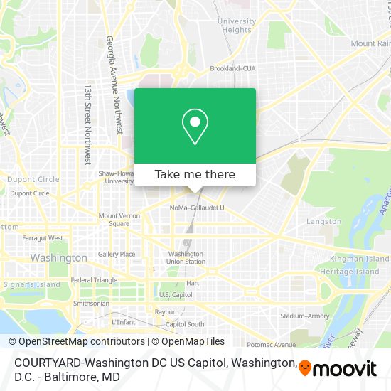 Mapa de COURTYARD-Washington DC US Capitol