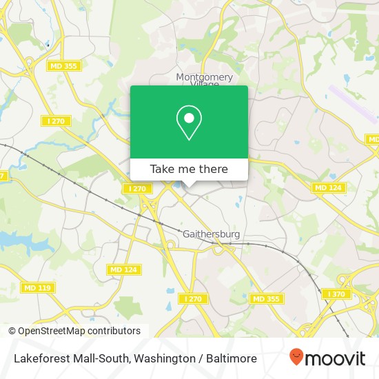 Mapa de Lakeforest Mall-South