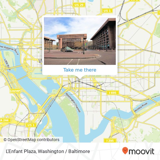 L'Enfant Plaza map