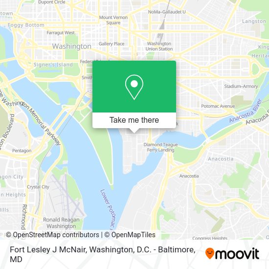 Mapa de Fort Lesley J McNair