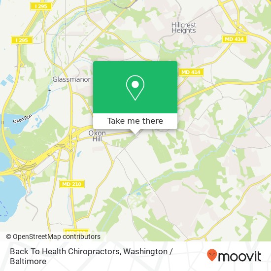 Back To Health Chiropractors, 6130 Oxon Hill Rd map