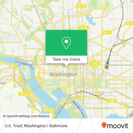 Mapa de U.S. Trust, 730 15th St NW