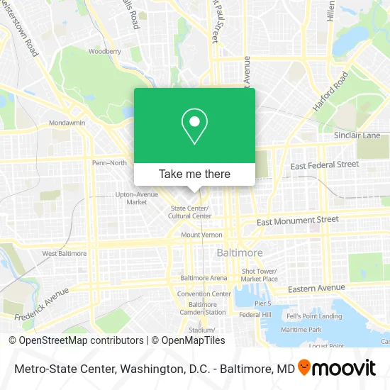 Metro-State Center map