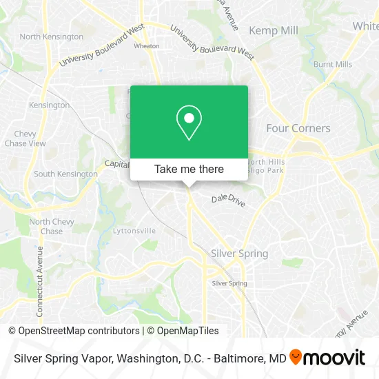 Silver Spring Vapor map