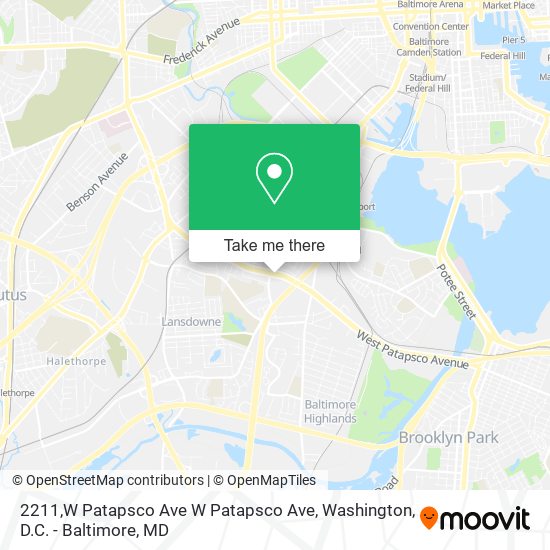 Mapa de 2211,W Patapsco Ave W Patapsco Ave