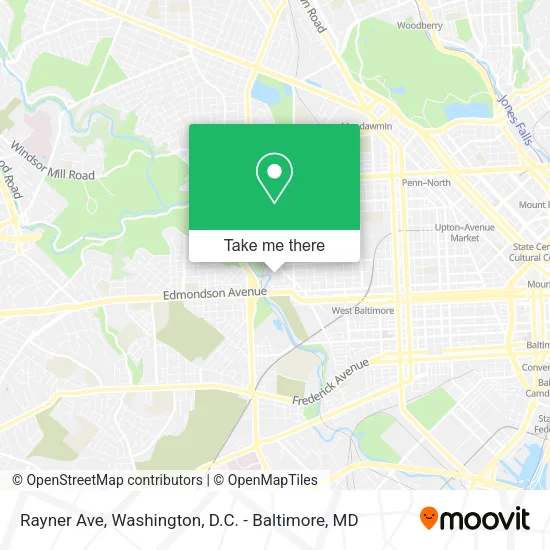 Rayner Ave map