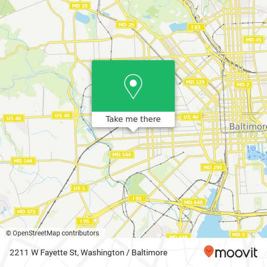 2211 W Fayette St, Baltimore, MD 21223 map