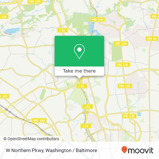 W Northern Pkwy, Baltimore, MD 21209 map