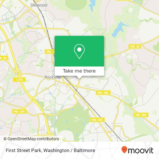 First Street Park, MD-28 map