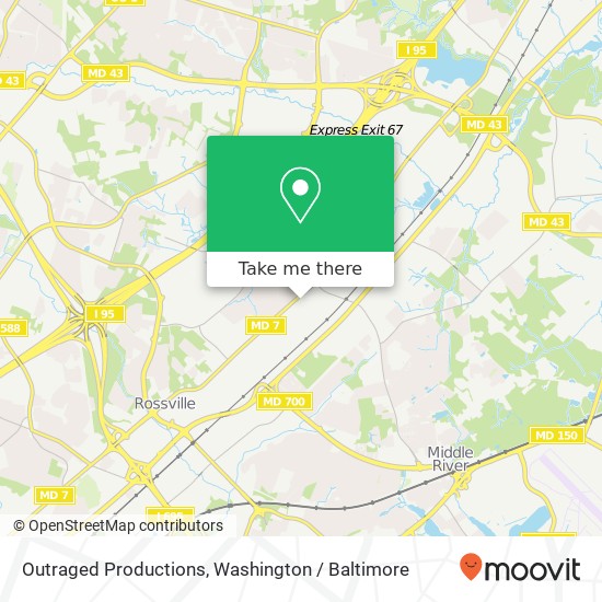 Mapa de Outraged Productions, 9411 Philadelphia Rd