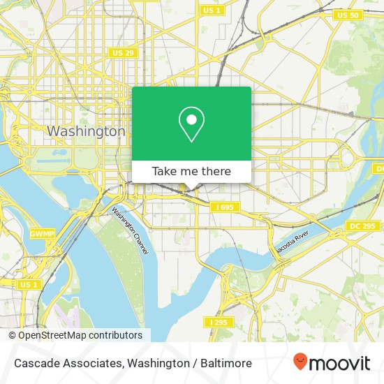 Mapa de Cascade Associates, 499 S Capitol St SW