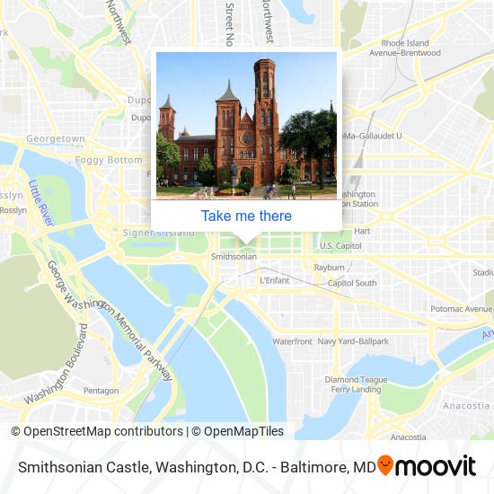 Smithsonian Castle map