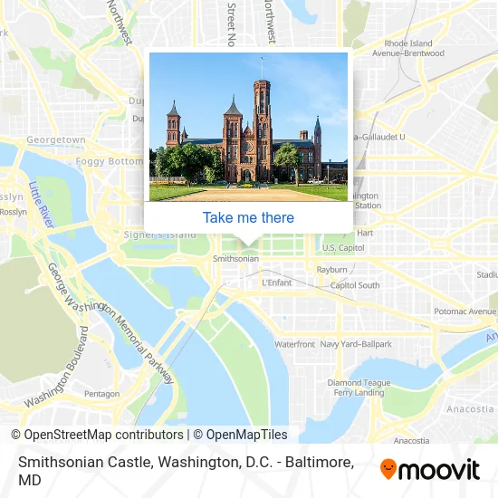 Smithsonian Castle map