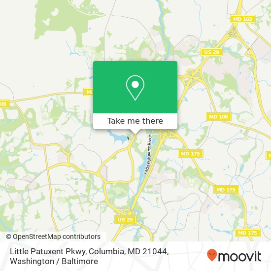Mapa de Little Patuxent Pkwy, Columbia, MD 21044