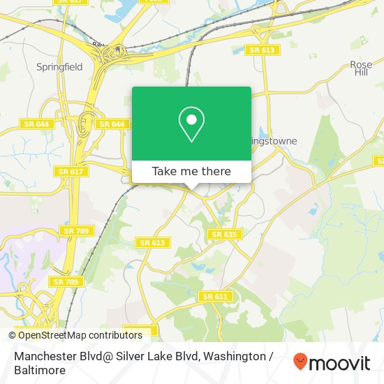 Manchester Blvd@ Silver Lake Blvd map