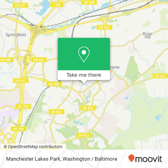 Mapa de Manchester Lakes Park, Manchester Lakes Dr