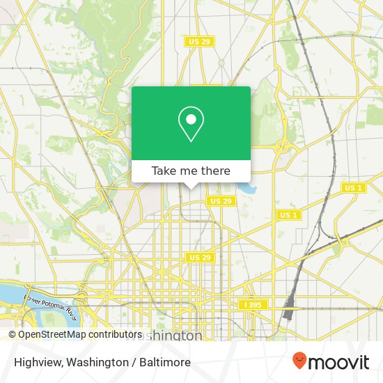 Mapa de Highview, 2505 13th St NW