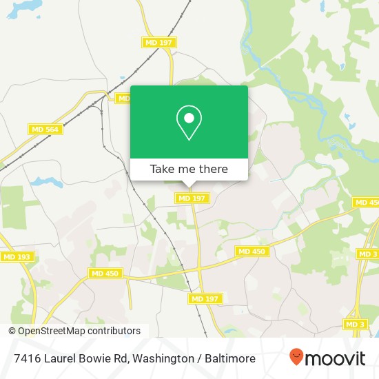 Mapa de 7416 Laurel Bowie Rd, Bowie, MD 20715