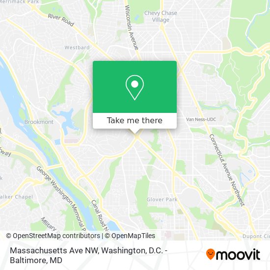 Massachusetts Ave NW map