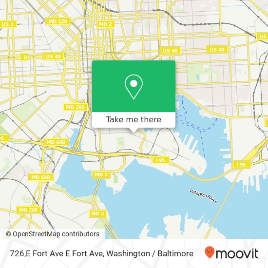 726,E Fort Ave E Fort Ave, Baltimore, MD 21230 map