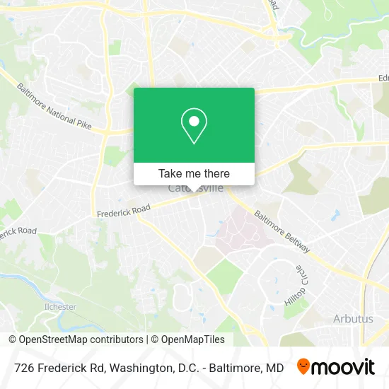 Mapa de 726 Frederick Rd