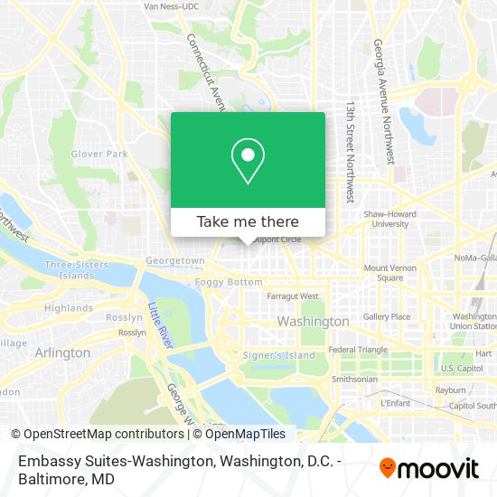 Embassy Suites-Washington map