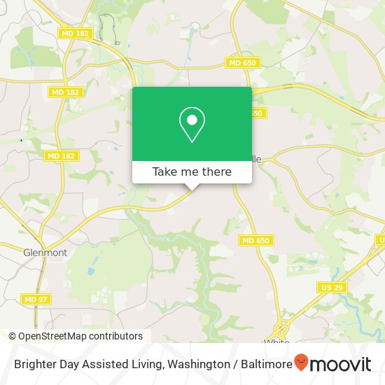 Mapa de Brighter Day Assisted Living, 220 Randolph Rd