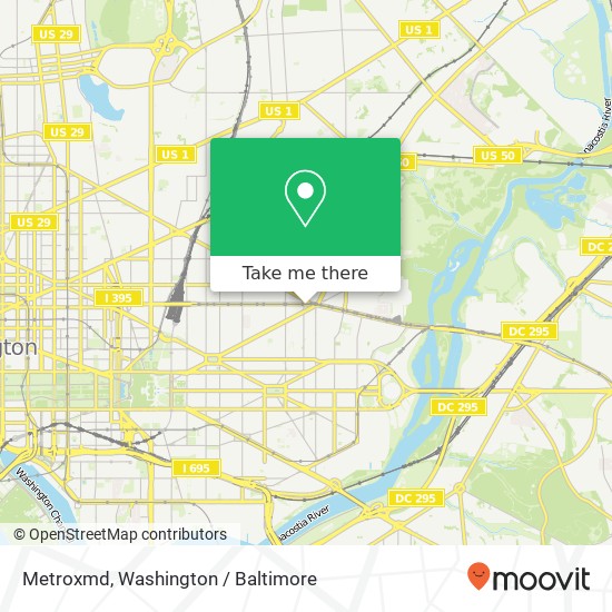 Mapa de Metroxmd, 1411 H St NE