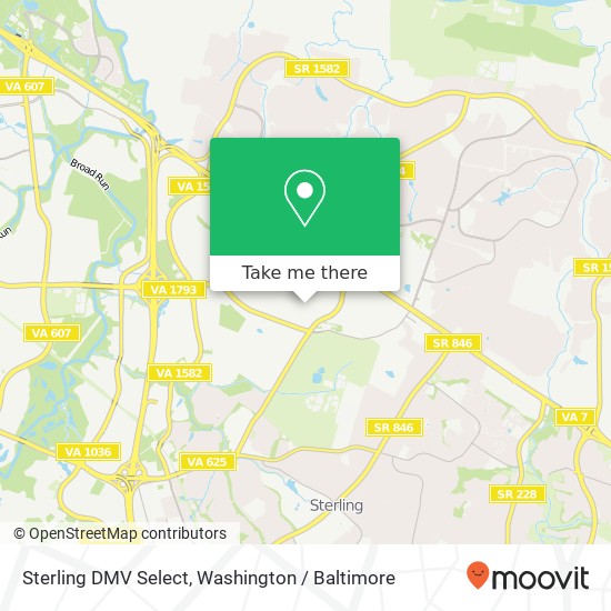Mapa de Sterling DMV Select, 21641 Ridgetop Cir