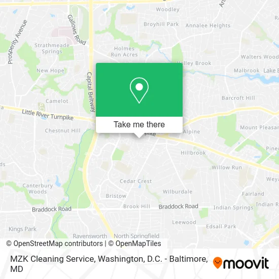 MZK Cleaning Service map