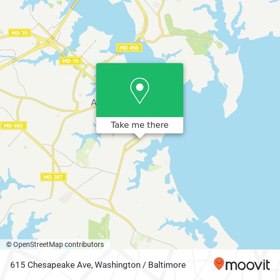 615 Chesapeake Ave, Annapolis, MD 21403 map