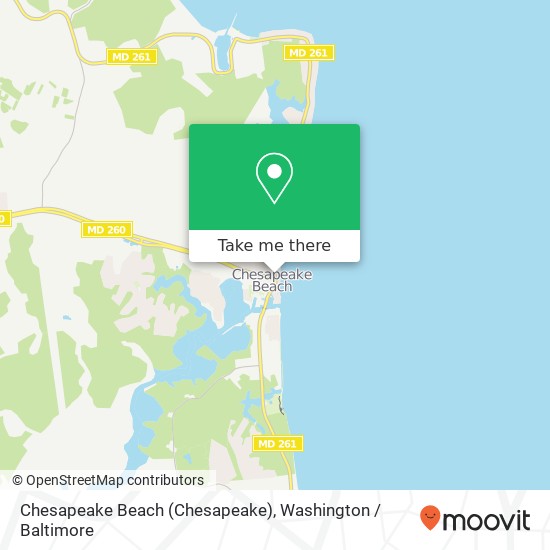 Mapa de Chesapeake Beach