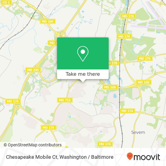 Mapa de Chesapeake Mobile Ct, Hanover, MD 21076