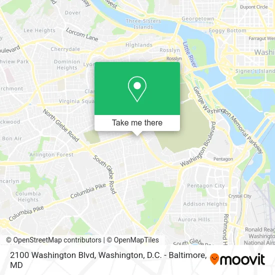 Mapa de 2100 Washington Blvd