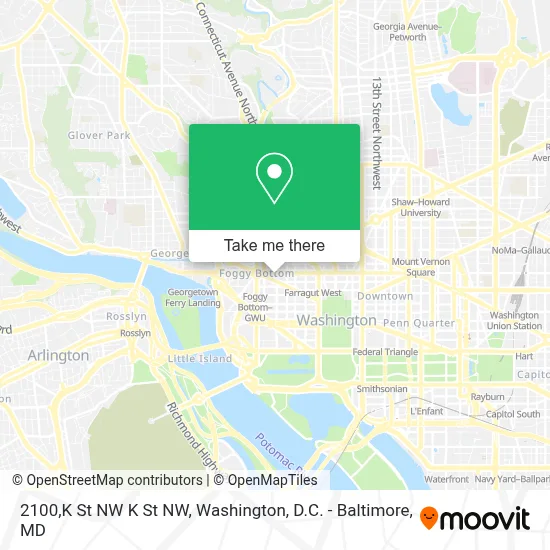 2100,K St NW K St NW map